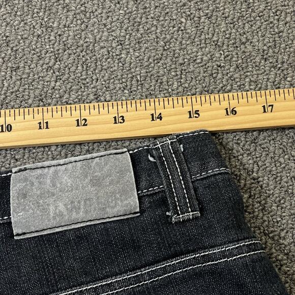 Raw Blue Shorts Mens Size 32 Denim Y2K Hiphop Baggy - Picture 12 of 13